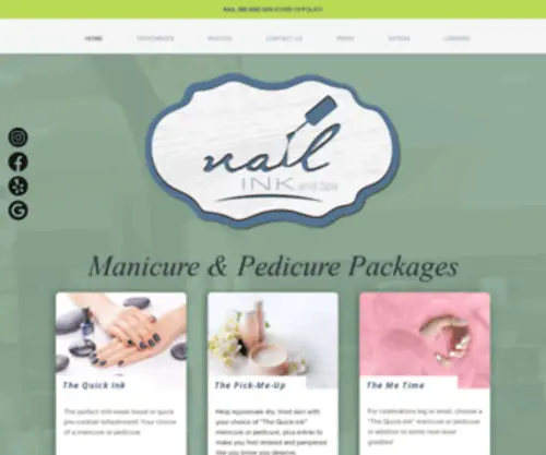 Nailinkandspa.com(Nail salon) Screenshot