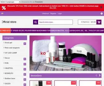 Nailmastershop.com(Kodi professional gel Official store) Screenshot