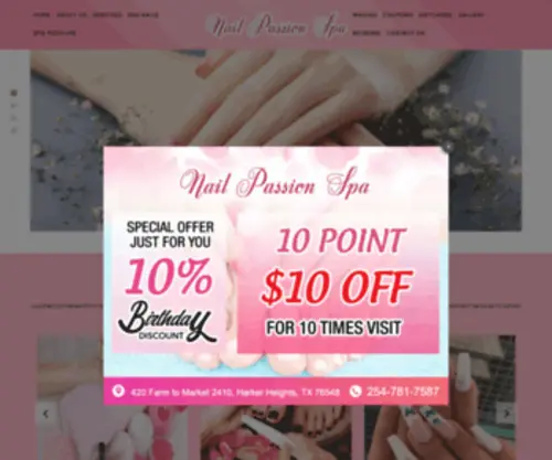 Nailpassionspaharkerheights.com(Nail Passion Spa) Screenshot