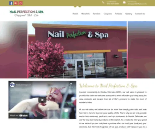 Nailperfectionandspa.com(Nail Perfection & Spa) Screenshot