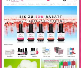 Nailsfactoryshop.de(Künstliche Fingernägel) Screenshot