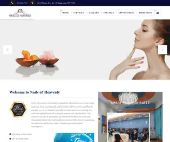 Nailsofheavenly.com(Nails of Heavenly salon) Screenshot