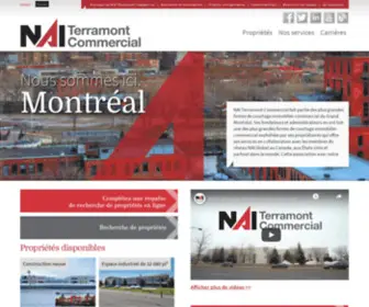 Naimontreal.ca(NAI Terramont Commercial) Screenshot