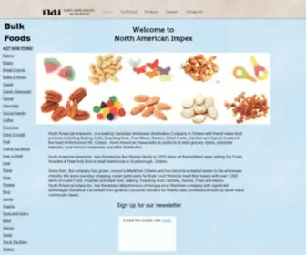 Naimpex.ca(Wholesale Bulk Food Distributor in Toronto Canada) Screenshot