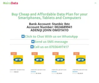 Nairadata.com.ng(Buy CHEAP MTN) Screenshot