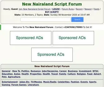 Nairalandscript.com(New Nairaland Script Forum) Screenshot