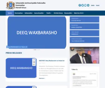 Nairobiembassy.gov.so(Somalia) Screenshot