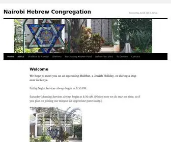 Nairobisynagogue.org(Nairobi Hebrew Congregation) Screenshot