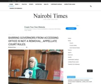 Nairobitimez.co.ke(Nairobi TIMES) Screenshot