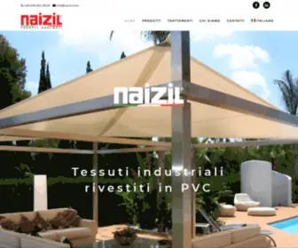 Naizil.com(Tessuti industriali rivestiti in pvc) Screenshot