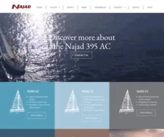 Najad.se(Najad Yachts) Screenshot