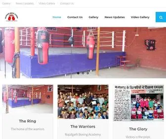 Najafgarhboxingacademy.com(Home of the Warriors) Screenshot