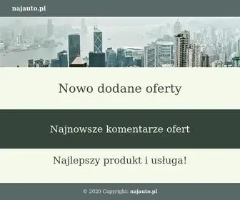 Najauto.pl(Polecane produkty i us) Screenshot