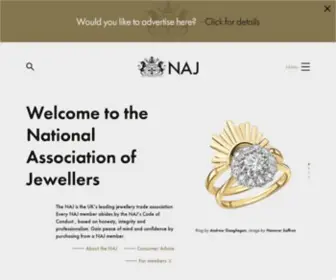 Naj.co.uk(The National Association of Jewellers) Screenshot
