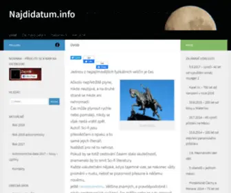 NajDidatum.info(Abyste se neztratili v čase) Screenshot