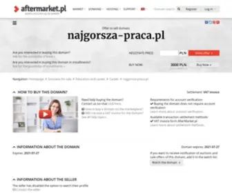 Najgorsza-Praca.pl(Cena domeny: 3000 PLN (do negocjacji)) Screenshot