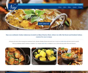 Najindian.co.uk(Naj Indian Takeaway in Rochester) Screenshot