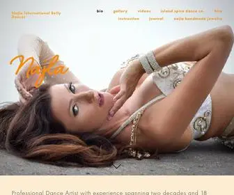 NajLadance.com(Najla International Belly Dancer) Screenshot