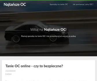 NajTansze-OC.com.pl(Najtańsze OC) Screenshot