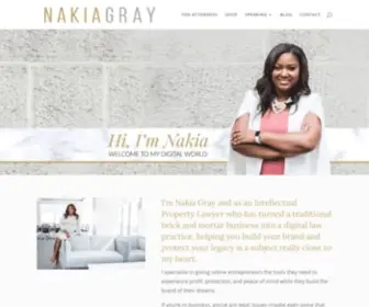 Nakiagray.com(Nakia Gray) Screenshot