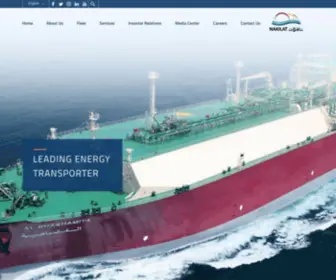 Nakilat.com.qa(Qatar Gas Transport Company Ltd) Screenshot