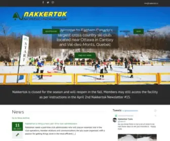 Nakkertok.ca(Le plus grand club de ski de fond au Canada) Screenshot