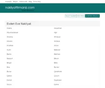 Nakliyatfirmaniz.com(Evden) Screenshot