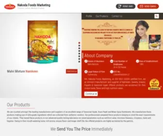 Nakodafoods.org(Nakoda Foods Marketing) Screenshot