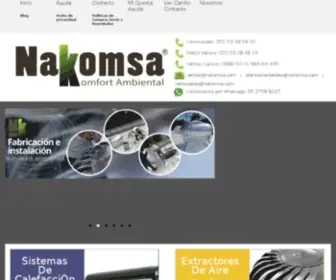 Nakomsa.com(Nakomsa Komfort Ambiental) Screenshot