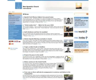 Nak.org(Neuapostolische Kirche International) Screenshot
