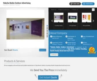 Nakshamedia.co.in(Naksha Media Outdoor Advertising) Screenshot