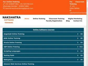 Nakshatrasoftwaretraining.com(Nakshatra Software Training Institute) Screenshot