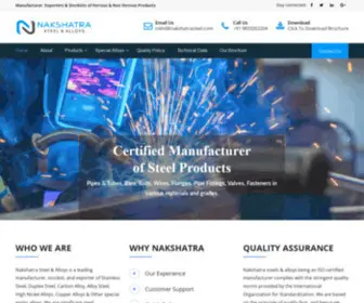 Nakshatrasteel.com(Nakshatra Steel &amp; Alloys) Screenshot