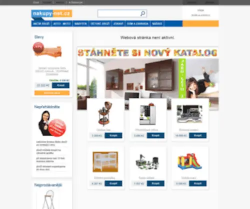 Nakupy-Net.cz(Online nákupní centrum) Screenshot