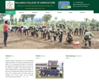 Nalandaagri.com(NALANDA COLLEGE OF AGRICULTURE) Screenshot