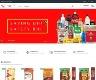 Nalandafarm.com(Home Page eCommerce) Screenshot