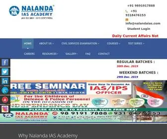 Nalandaias.com(Nalanda IAS Academy) Screenshot