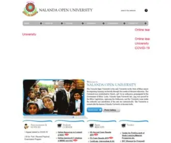 Nalandaopenuniversity.com(The Nalanda Open University) Screenshot