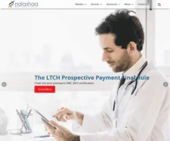 Nalashaahealth.com(Healthcare IT Services for US Payers) Screenshot