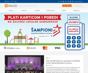 Naled-Serbia.org(Nacionalna alijansa za lokalni ekonomski razvoj (NALED)) Screenshot