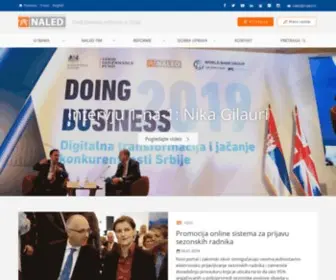 Naled.rs(Nacionalna alijansa za lokalni ekonomski razvoj (NALED)) Screenshot