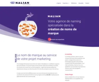 Nalian.com(Agence de naming) Screenshot