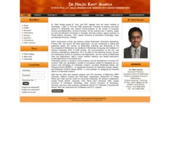 Nalinsharda.com(Home Page of Dr.Nalin Kant Sharda) Screenshot