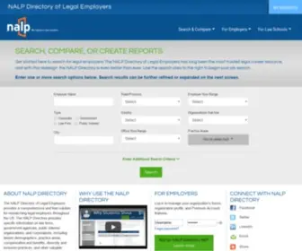 Nalpdirectory.com(NALP Directory of Legal Employers) Screenshot