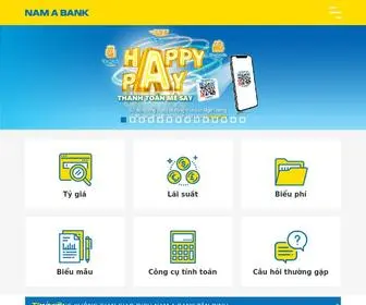 Namabank.com.vn(Nam A Bank) Screenshot