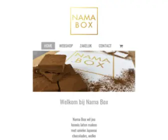 Namabox.nl(De beste Nama Box chocolades van Nederland) Screenshot