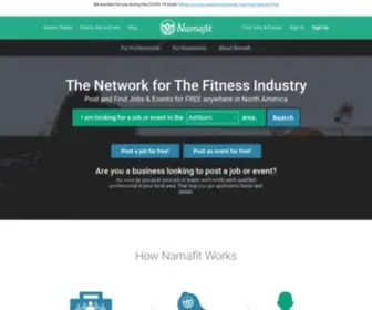 Namafit.com(Yoga, Fitness, Dance Jobs) Screenshot