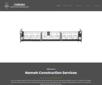 Namahcs.com(Namah Construction Services) Screenshot