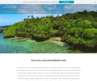 Namalefiji.com(All Inclusive Resorts in Fiji) Screenshot