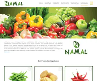 Namaleg.com(NAMAL for Import & Export) Screenshot